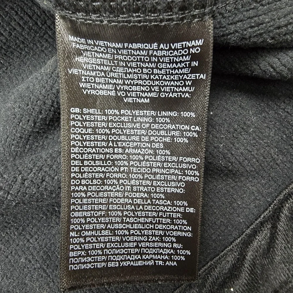 The‎ North Face Vest Mens XL Black Windwall Soft Shell Full Zip Pockets Lined